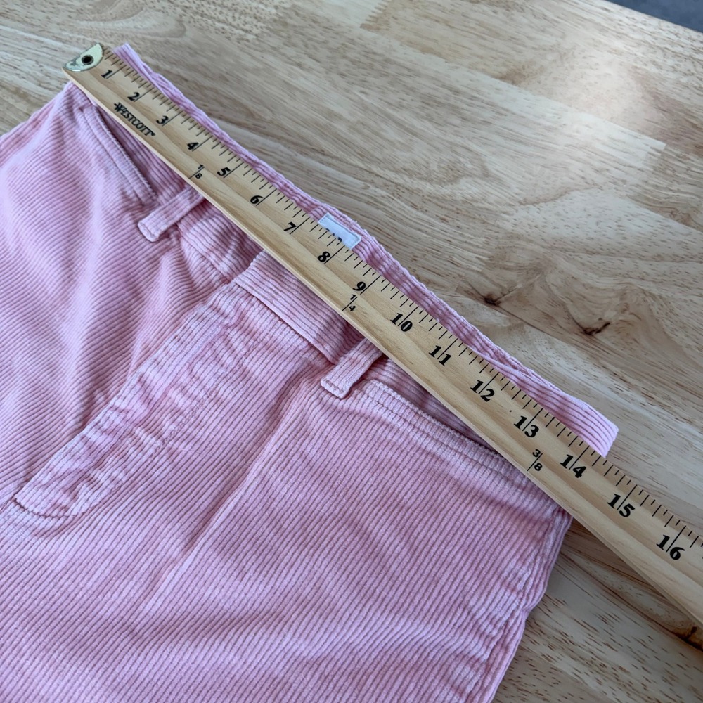 Gap High Rise Wide Leg Crop Corduroy Pants Size 8 Light Pink Stretch *Hemmed - Picture 8 of 12